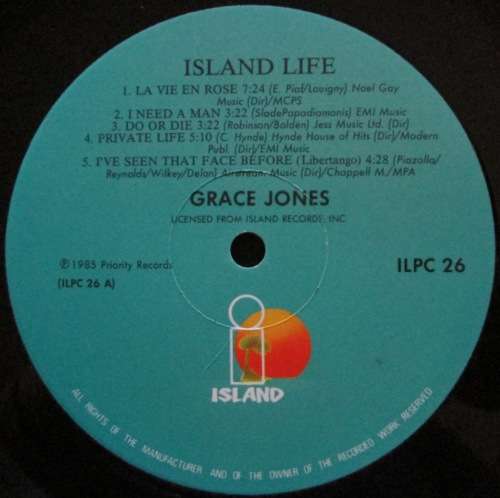 GRACE JONES - ISLAND LIFE (LP/VINYL)