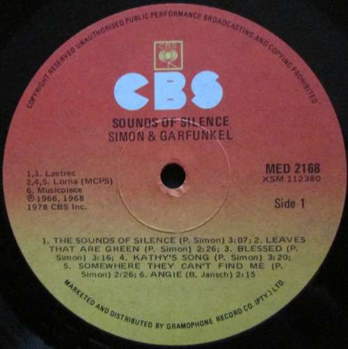 SIMON and GARFUNKEL - SOUNDS OF SILENCE (LP/VINYL)