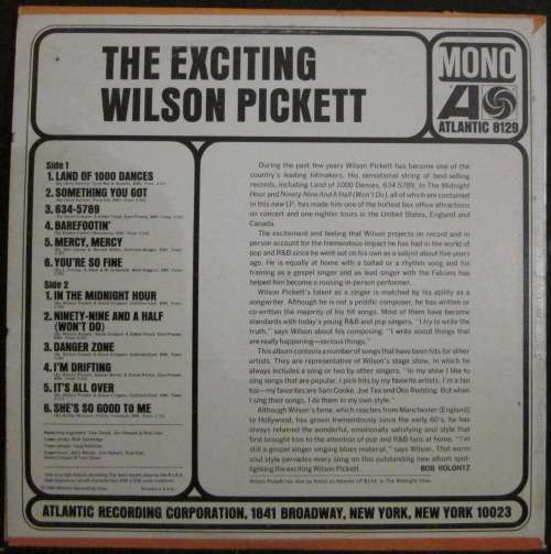 WILSON PICKETT - THE EXCITING WILSON PICKETT (LP/VINYL)