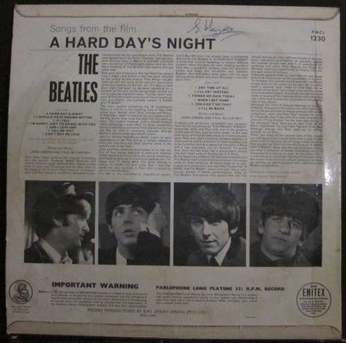 THE BEATLES - A HARD DAYS NIGHT (LP/VINYL)