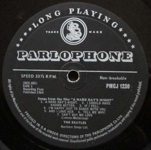 THE BEATLES - A HARD DAYS NIGHT (LP/VINYL)