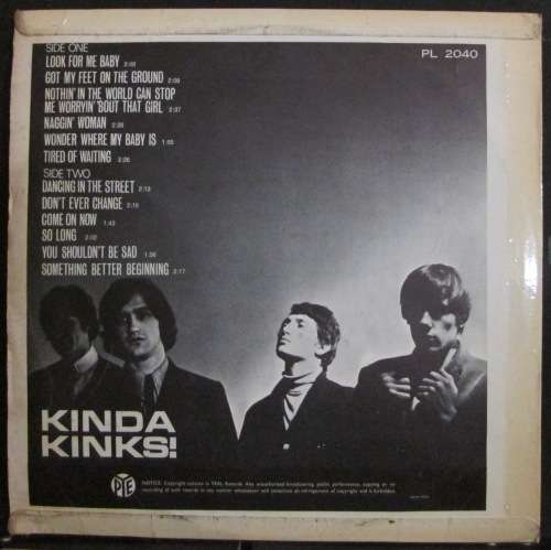 THE KINKS - KINDA KINKS (LP/VINYL)