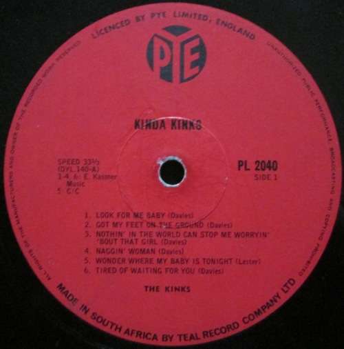 THE KINKS - KINDA KINKS (LP/VINYL)