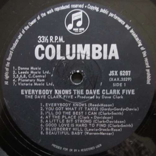 THE DAVE CLARK FIVE - EVERYBODY KNOWS (LP/VINYL)