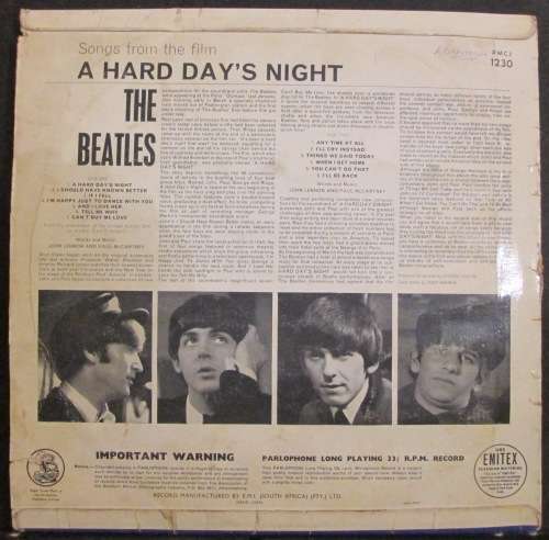 THE BEATLES - A HARD DAYS NIGHT  (LP/VINYL)