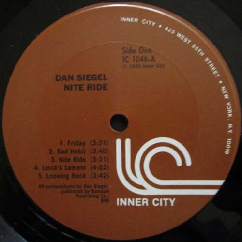 DAN SIEGEL - NITE RIDE  (LP/VINYL)