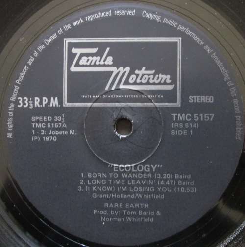 RARE EARTH - ECOLOGY  (LP/VINYL)