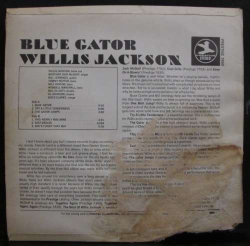 WILLIS JACKSON - BLUE GATOR (LP/VINYL)