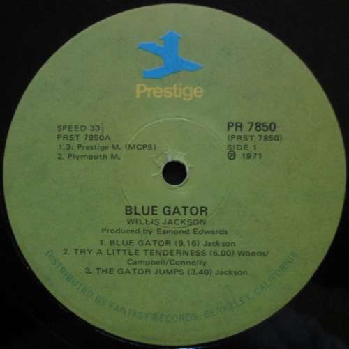 WILLIS JACKSON - BLUE GATOR (LP/VINYL)