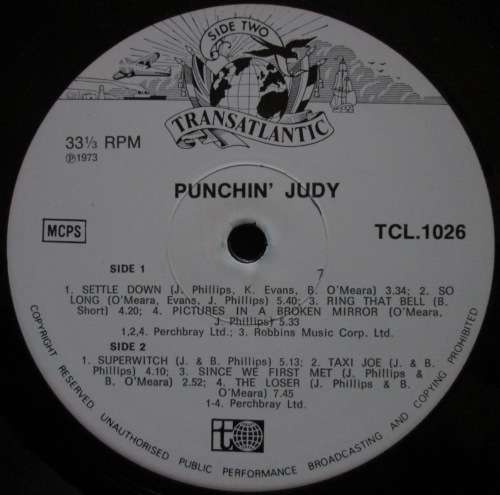 PUNCHIN JUDY - PUNCHIN JUDY  (LP/VINYL)