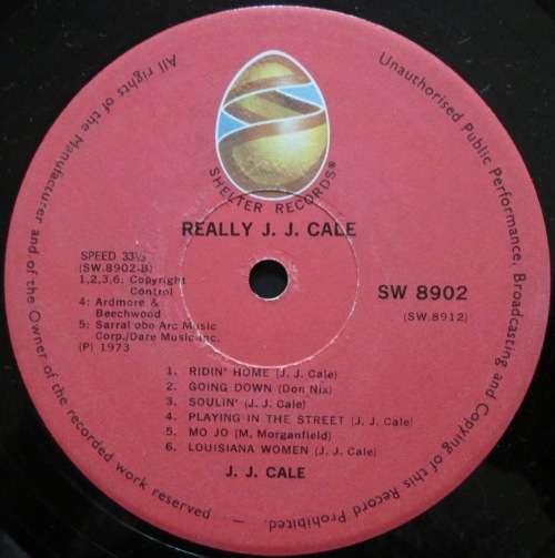 J.J. CALE - REALLY  (LP/VINYL)