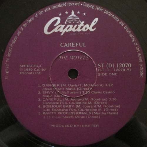 MOTELS - CAREFUL  (LP/VINYL)