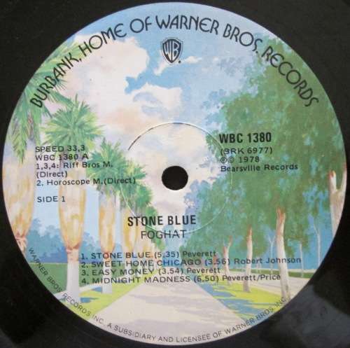 FOGHAT - STONE BLUE   (LP/VINYL)