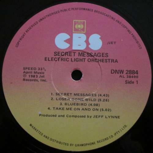 ELECTRIC LIGHT ORCHESTRA - SECRET MESSAGES   (LP/VINYL)