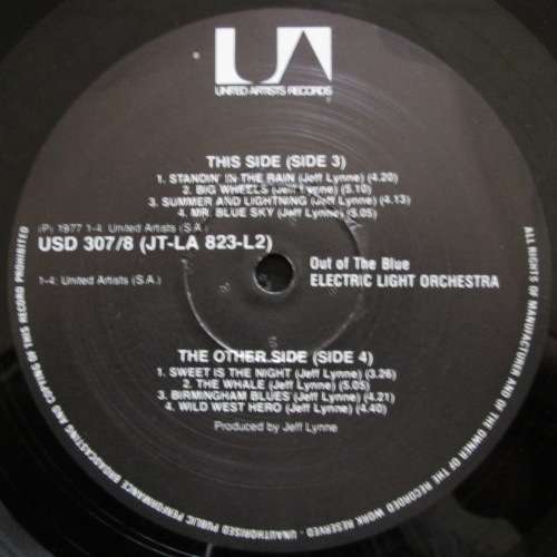 ELECTRIC LIGHT ORCHESTRA - OUT OF THE BLUE (2xLP/VINYL)