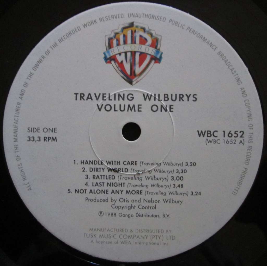 THE TRAVELING WILBURYS - VOLUME ONE  (LP/VINYL)
