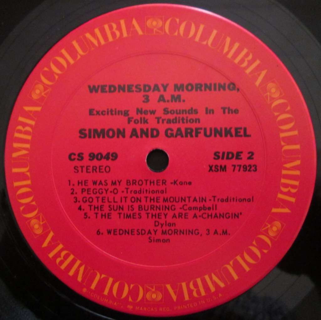 SIMON & GARFUNKEL - WEDNSDAY MORNING. 3 AM   (LP/VINYL)