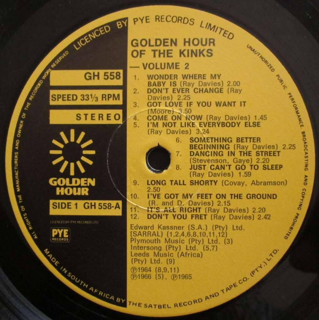 THE KINKS - GOLDEN HOUR OF THE KINKS VOL. 2  (LP/VINYL)