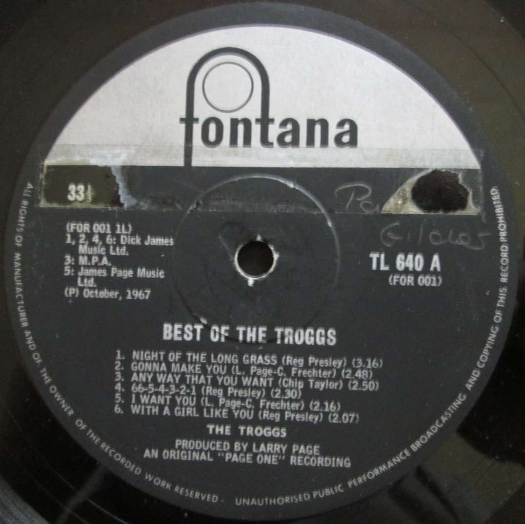 THE TROGGS - BEST OF THE TROGGS   (LP/VINYL)