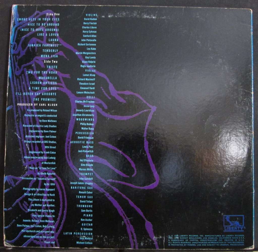 EARL KLUGH - LATE NIGHT GUITAR  (LP/VINYL)