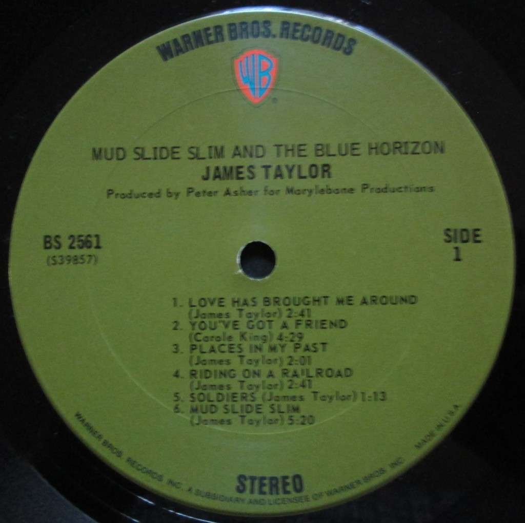 JAMES TAYLOR - MUD SLIDE SLIM AND THE BLUE HORIZON  (LP/VINYL)