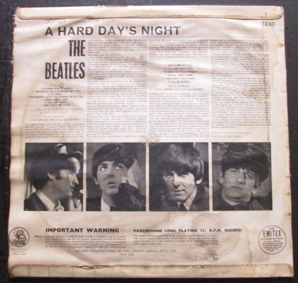 THE BEATLES - A HARD DAYS NIGHT  (LP/VINYL)