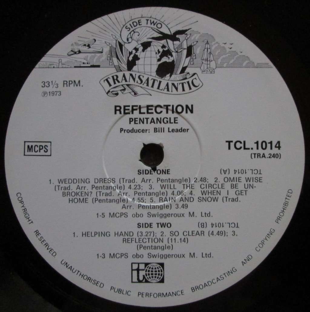 PENTANGLE - REFLECTION   (LP/VINYL)