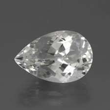 5.23 ct White Topaz - Pear Cut Faceted