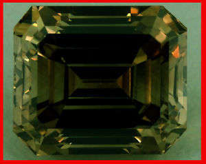 BEAUTIFUL...1.01 ct BROWN GREEN GRAY Diamond MOISSANITE SI2