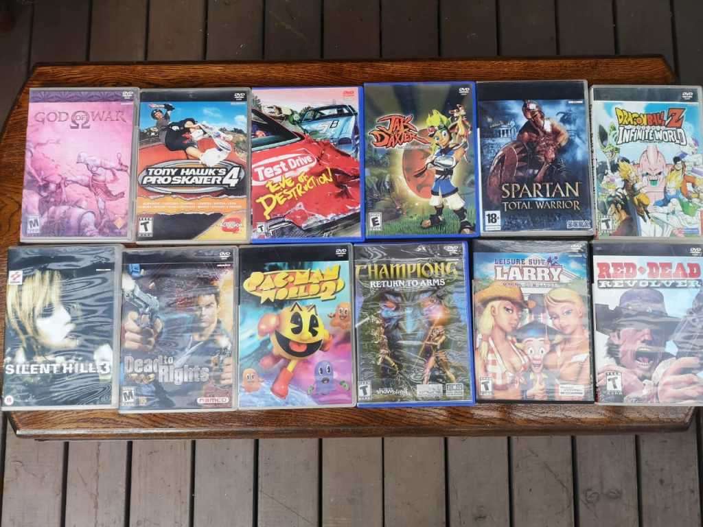 PS2 Slim - Chipped with Games