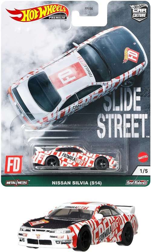HOT WHEELS PREMIUM `SLIDE STREET SET` (SET OF 5)