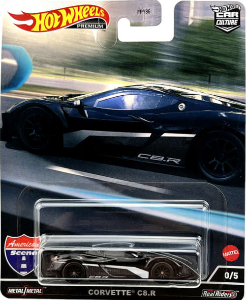HOT WHEELS PREMIUM `AMERICAN SCENE CHASE CAR` CORVETTE C8.R