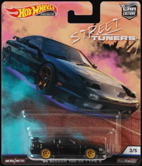 HOT WHEELS PREMIUM `STREET TUNERS` `96 NISSAN 180SX TYPE X