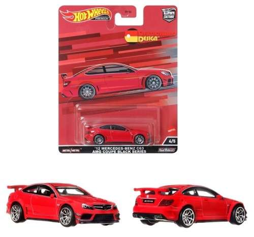 HOT WHEELS PREMIUM `DEUTSCHLAND DESIGN SERIES 2` 2012 MERCEDES-BENZ C63 COUPE BLACK SERIES