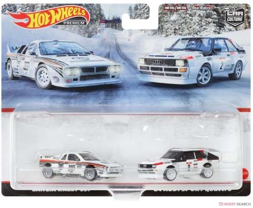 HOT WHEELS PREMIUM 2 PACK 1984 AUDI SPORT QUATTRO and LANCIA RALLY 037