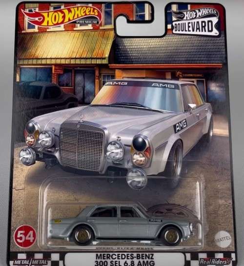 HOT WHEELS PREMIUM `BOULEVARD` MERCEDES-BENS 300SEL 6.8 AMG