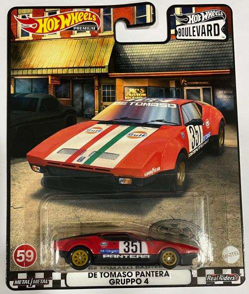 HOT WHEELS PREMIUM `BOULEVARD` DE TOMASO PANTERA GRUPPO 4