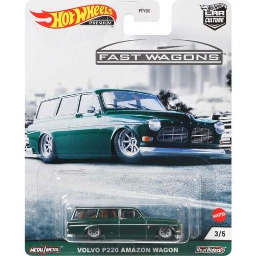 HOT WHEELS PREMIUM `FAST WAGONS` VOLVO P220 AMAZON WAGON