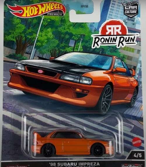 HOT WHEELS PREMIUM `RONIN RUN`  (SET OF 5 CARS)