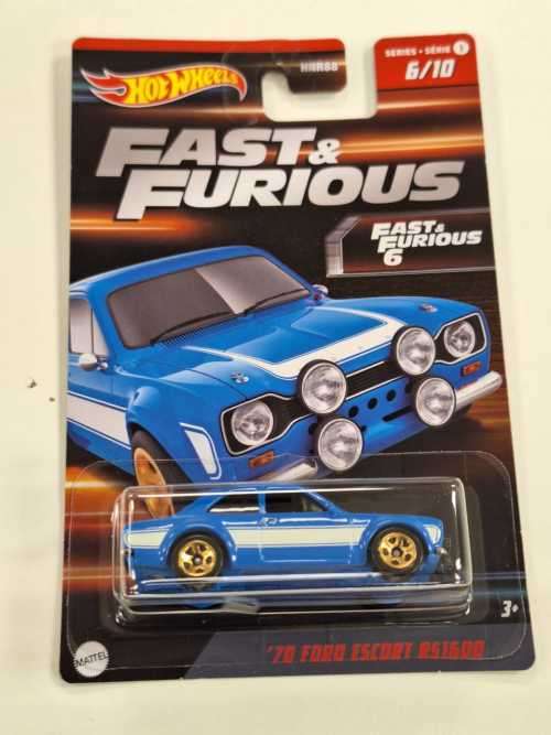 HOT WHEELS `FAST AND FURIOUS` SERIES 1 1970 FORD ESCORT RS1600