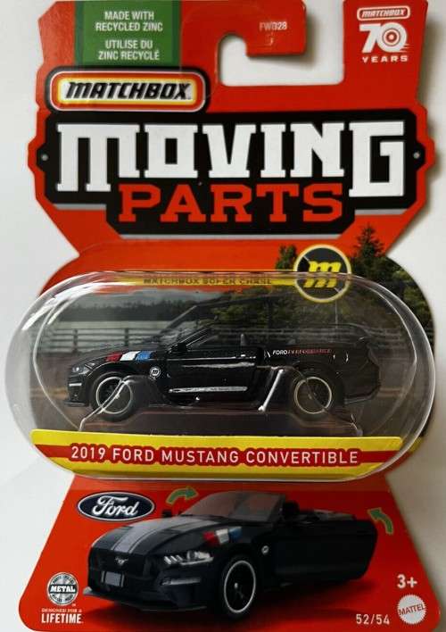 2023 MATCHBOX 2019 FORD MUSTANG CONVERTABLE `SUPER CHASE`