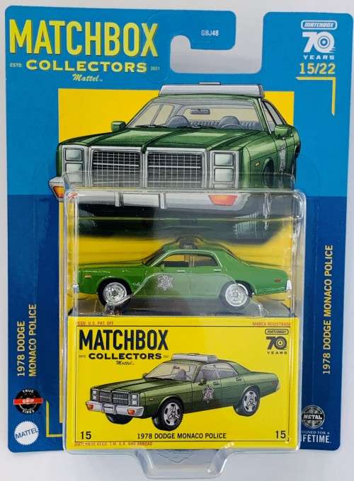 2023 MATCHBOX `COLLECTORS EDITION` 1978 DODGE MONACO POLICE