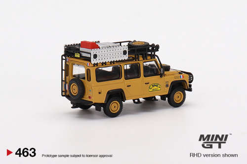 MINI GT LAND ROVER DEFENDER 110 - 1989 CAMEL TROPHY AMAZON TEAM FRANCE