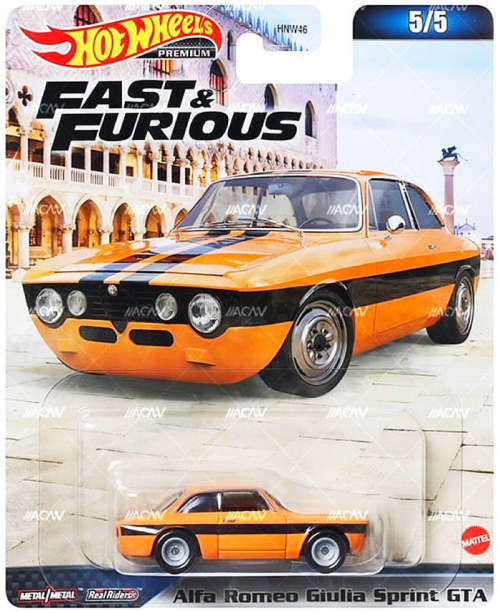 HOT WHEELS FAST AND FURIOUS ALFA ROMEO GIULIA SPRINT GTA