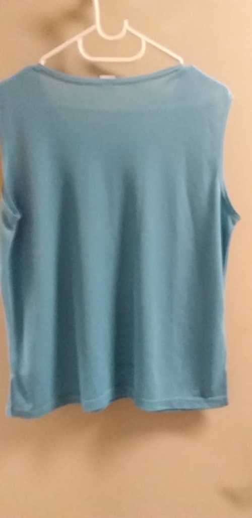 Turquoise Fancy Beaded Top - Size XL - Excellent Condition