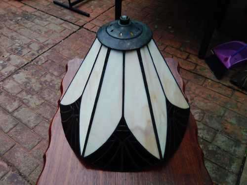 Vintage Hand Made Lead Lamp - Lead, Blue,Green,Red & Cream Marble - 100% NO CRACKS NO CHIPS