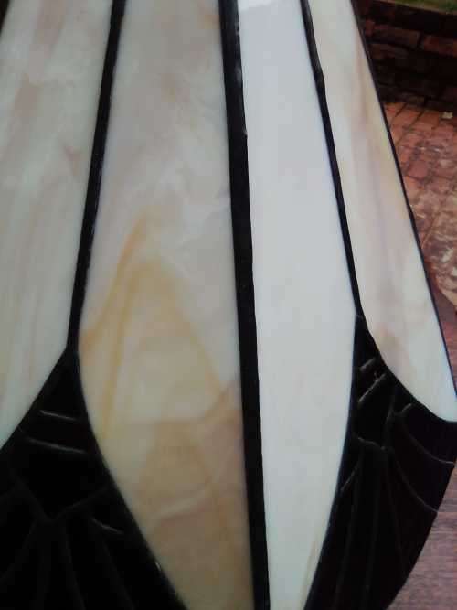 Vintage Hand Made Lead Lamp - Lead, Blue,Green,Red & Cream Marble - 100% NO CRACKS NO CHIPS