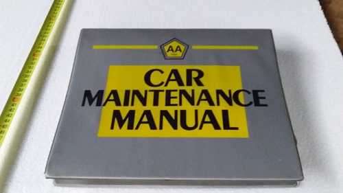 1990 FIRST EDITION AA RSA CAR MAINTENANCE MANUAL - Amazing Condition - Don't Miss Out