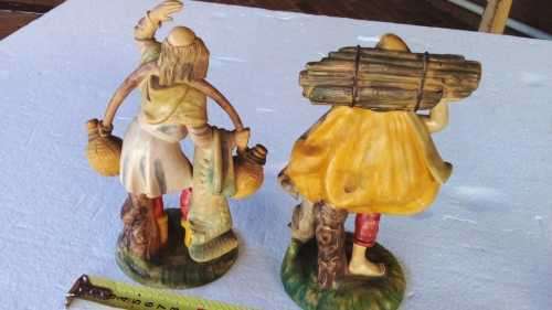 Vintage Hard Working Men, Polyresin Pieces - MADE IN ITALY - HAND PAINTED - AMAZING FIND