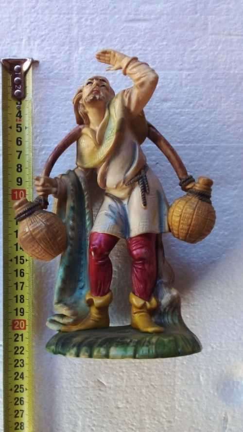 Vintage Hard Working Men, Polyresin Pieces - MADE IN ITALY - HAND PAINTED - AMAZING FIND